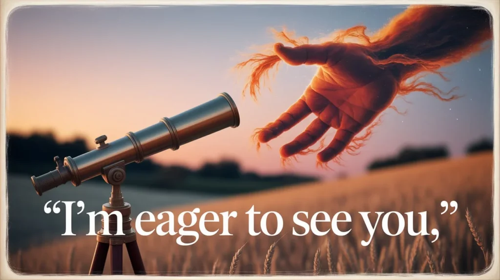 "I’m Eager to See You"