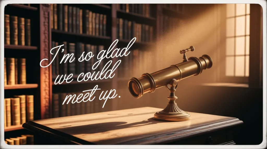 "I’m So Glad We Could Meet Up"