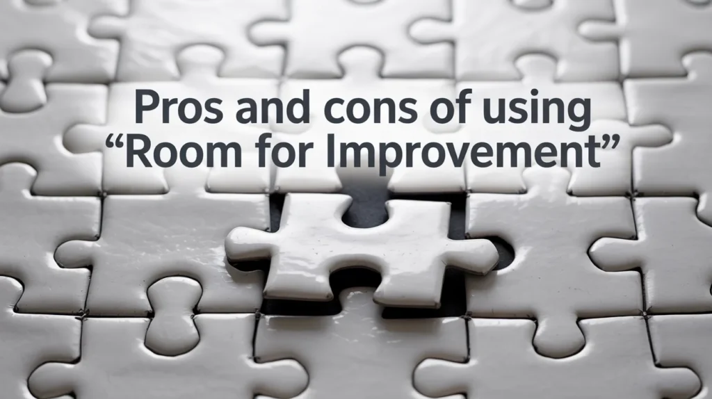 Pros and Cons of Using "Room for Improvement"