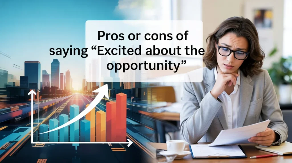 Pros or Cons of Saying "Excited About the Opportunity"