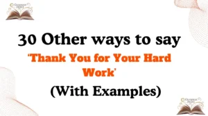 ‘Thank You for Your Hard Work’