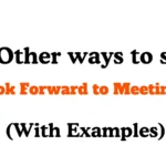 Other Ways to Say I Look Forward to Meeting You