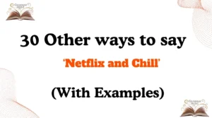 Other Ways to Say Netflix and Chill