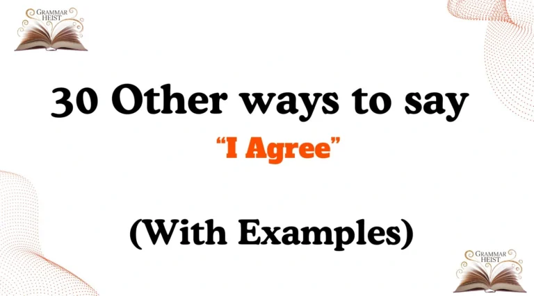Other Ways to Say I Agree