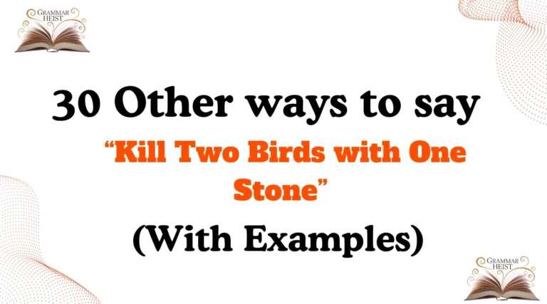 Other Ways to Say Kill Two Birds with One Stone